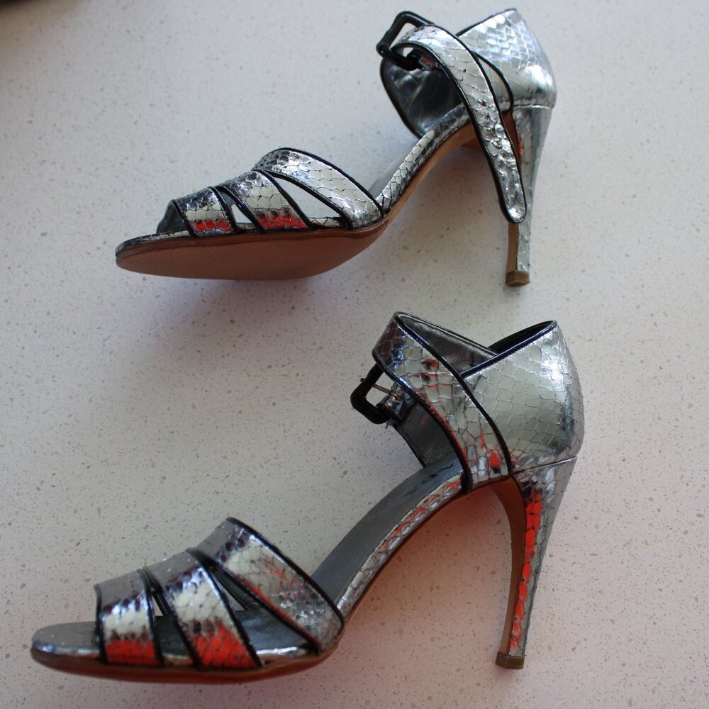 Prada Silver Python Sandals - image 2